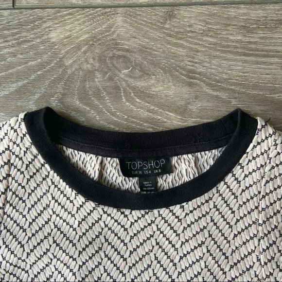 Topshop  Textured Geo Bodycon Dress - Picture 6 of 16